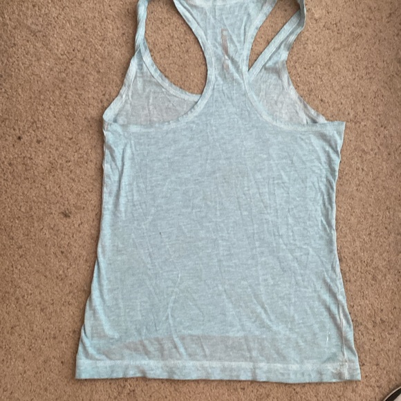 Reebok Les Mills Women's sea green/teal Graphic Tank Top - Picture 2 of 3